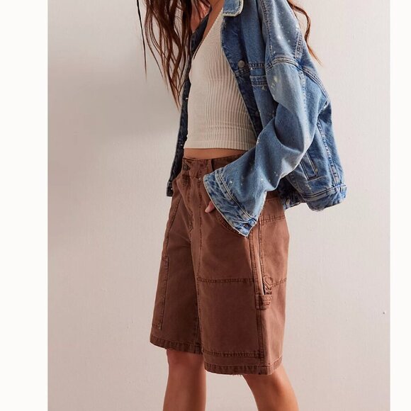 NWOT Free People Bayside Carpenter Shorts - Picture 3 of 10